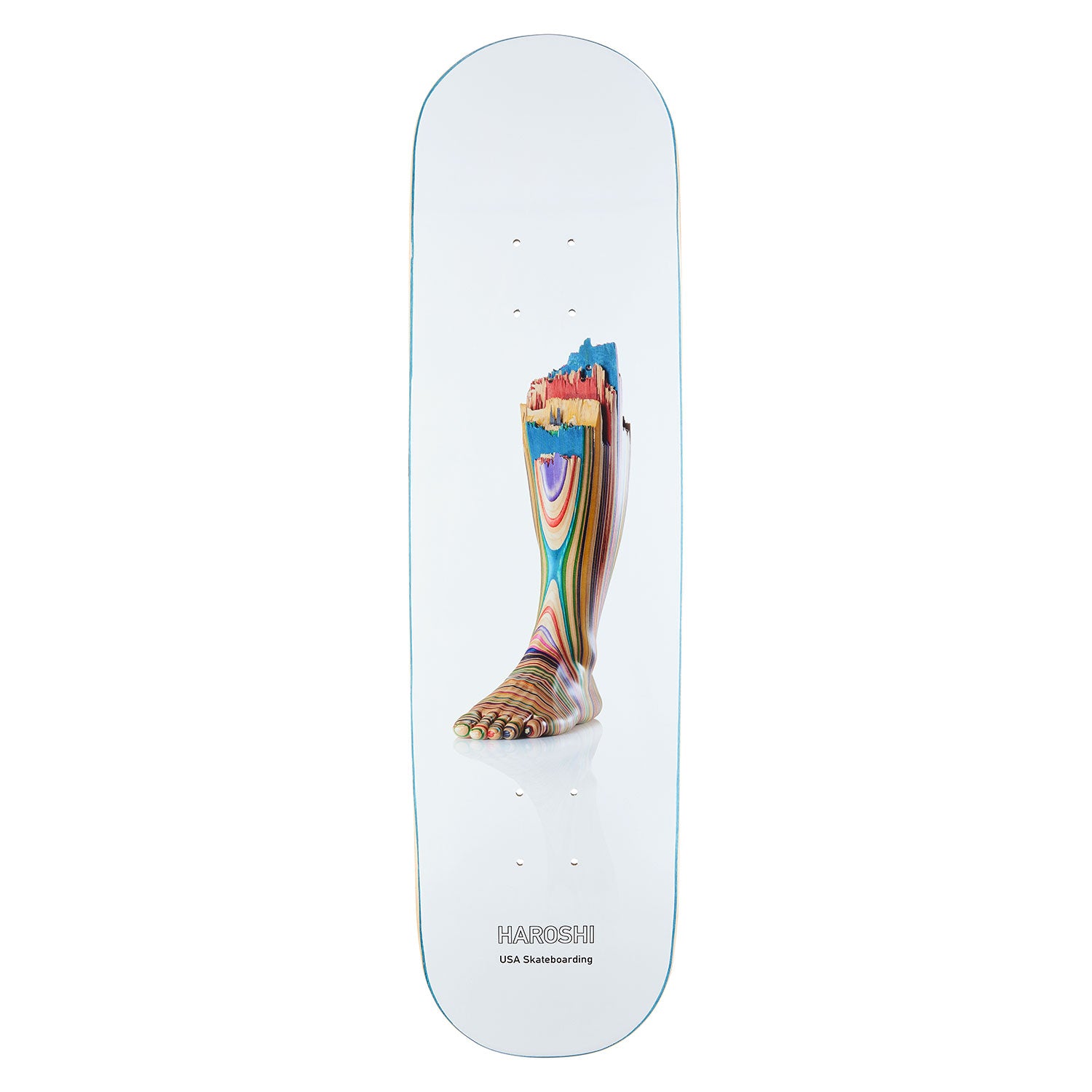 Haroshi x USA Skateboarding "Injury" Deck 8.25"